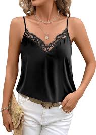 Satin Camisole Top with Adjustable Straps